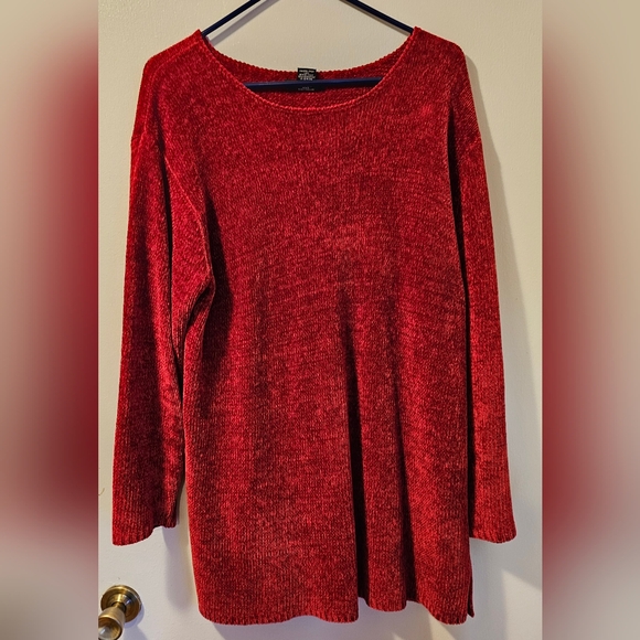 Deane and White Women's Red Soft Sweater Size 1x - Picture 1 of 5
